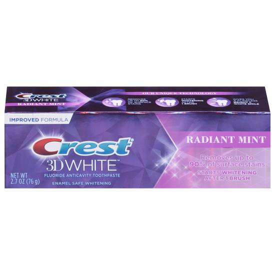 Crest 3d White Radiant Mint Toothpaste (2.7 oz)