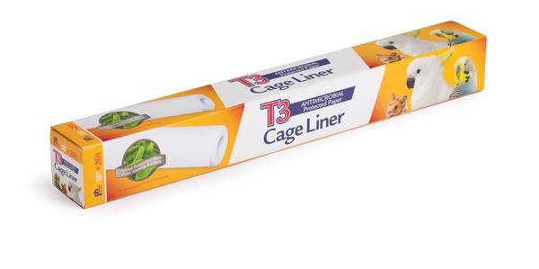 Prevue Pet Products T3 Antimicrobial Cage Liner, White