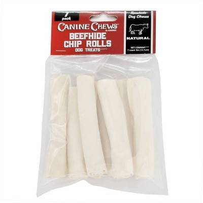 Canine Chews Beef Chip Roll Rawhide Dog Treats (63 oz)