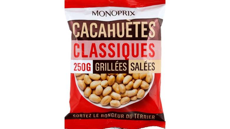 Monoprix - Cacahuètes classiques grillées et salées