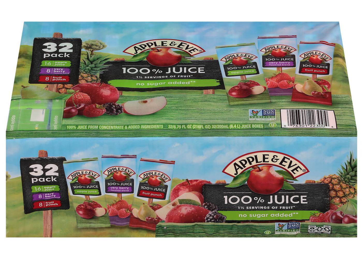 Apple & Eve Juice Box Variety pack No Sugar Added (32 x 6.8 fl oz)