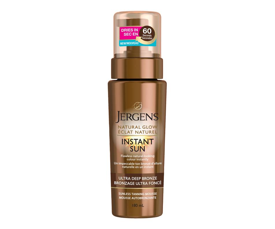 Jergens Natural Glow Instant Sun Tanning Mousse Ultra Deep Bronze (180 g)