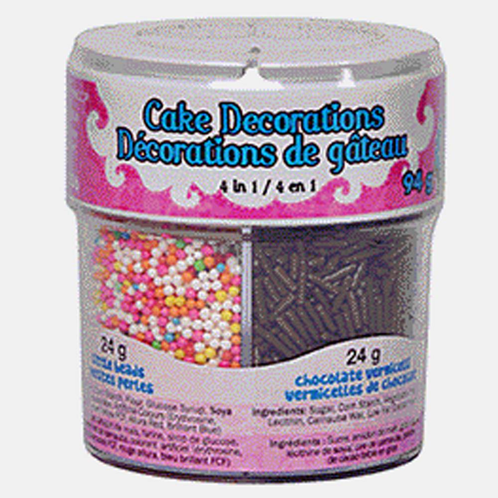 4 In 1 Cake Decorations Sprinkle