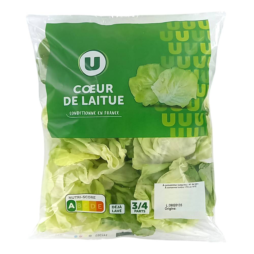 Les Produits U - Cœr de laitue (200g)