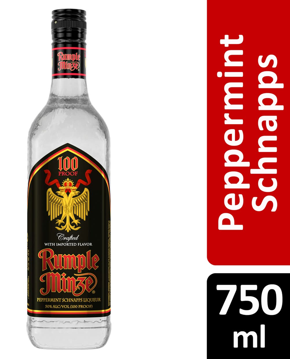 Rumple Minze Schnapps Liqueur, Peppermint (750 ml)
