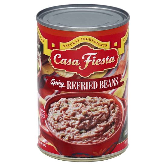 Casa Fiesta Spicy Refried Beans (16 oz)