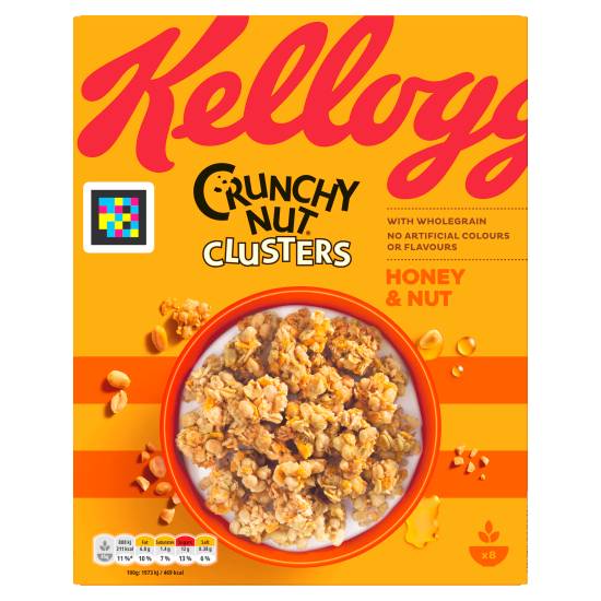 Kellogg's Crunchy Nut Honey & Nut Clusters Breakfast Cereal (400g)