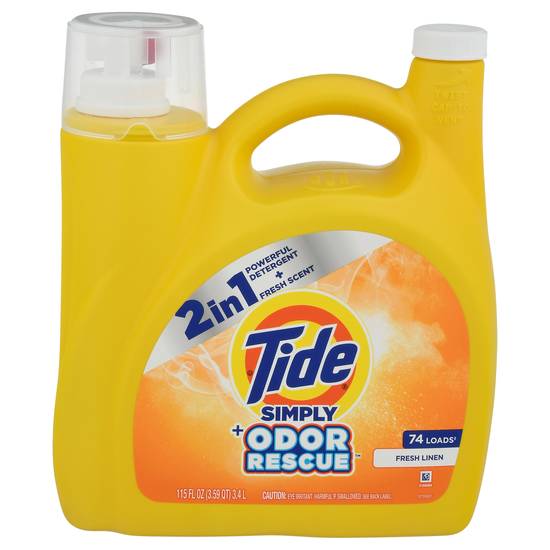 Tide Fresh Linen Simply Odor Rescue Detergent (115 fl oz)