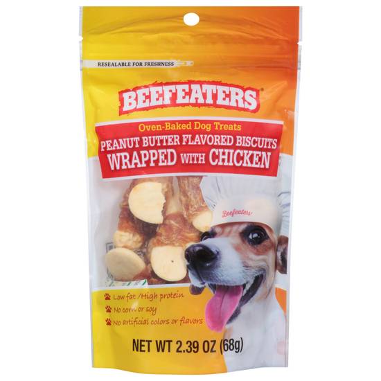 Beefeaters Oven Baked Peanut Butter Flavored Biscuits Dog Treats