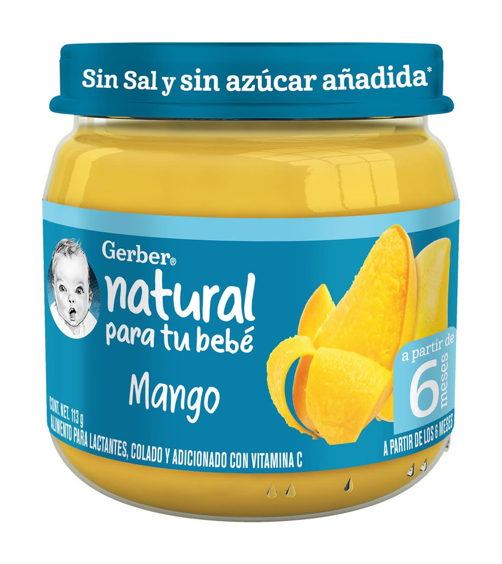 Gerber · Papilla para bebés, mango (113 g)
