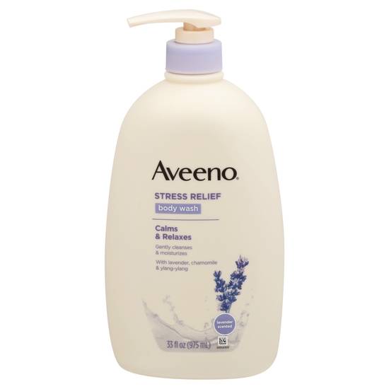 Aveeno Stress Relief Body Wash With Oat Lavender Scent