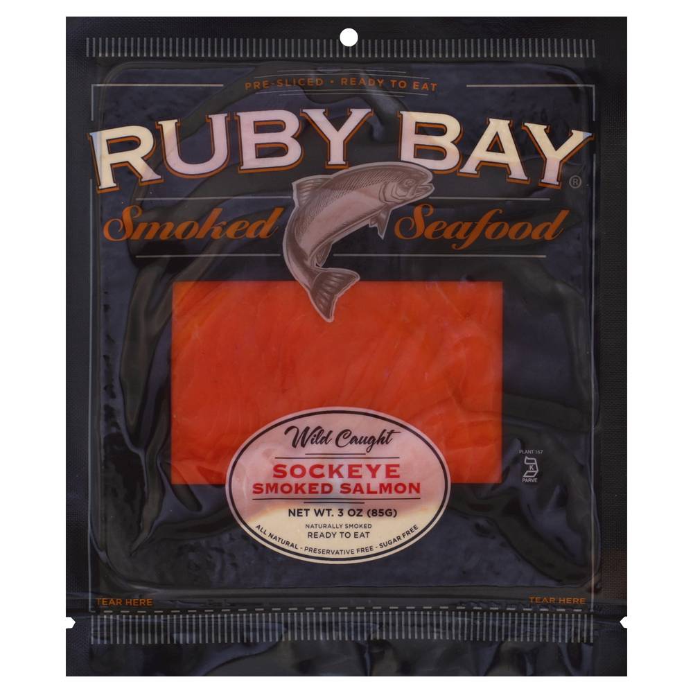 Ruby Bay Sockeye Smoked Salmon (3 oz)