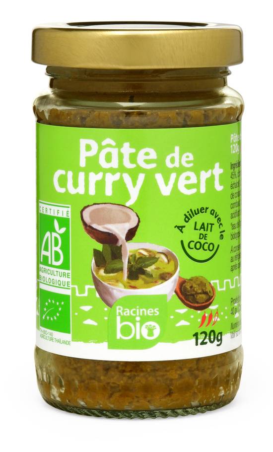 Racines Bio - Pâte de curry vert