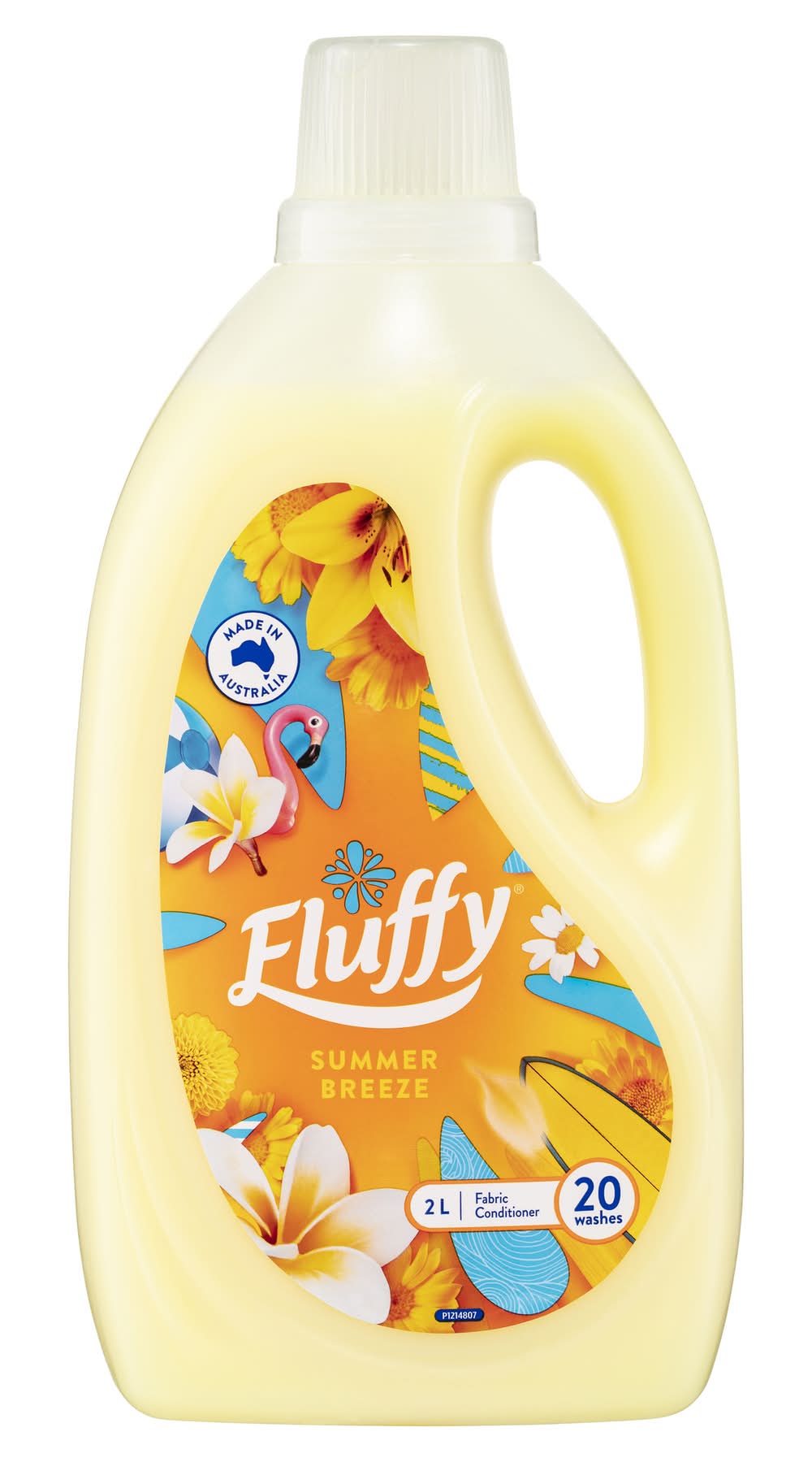 Fluffy Fabric Fabric Conditioner 20 Washes, Summer Breeze (2L)