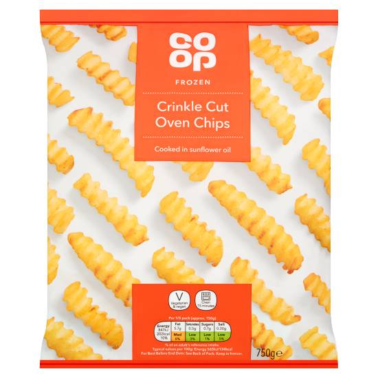 Co-op Frozen Crinkle Cut Oven Chips (750g)