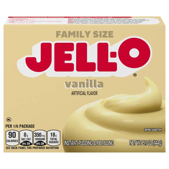 Jell-O Vanilla Flavor Instant Pudding & Pie Filling