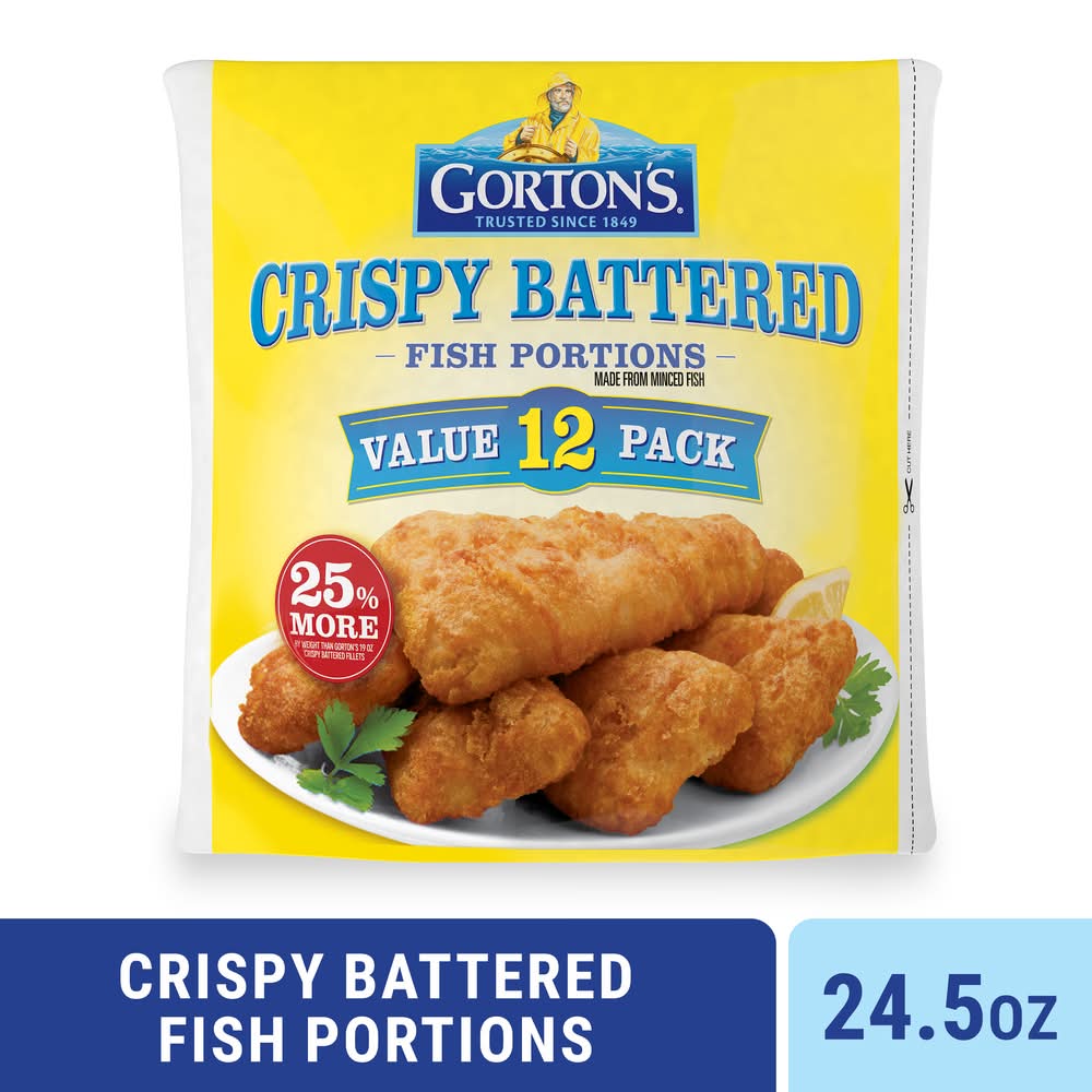 Gorton's Crispy Battered Fish Portions Value pack (24.5 oz, 12 ct)