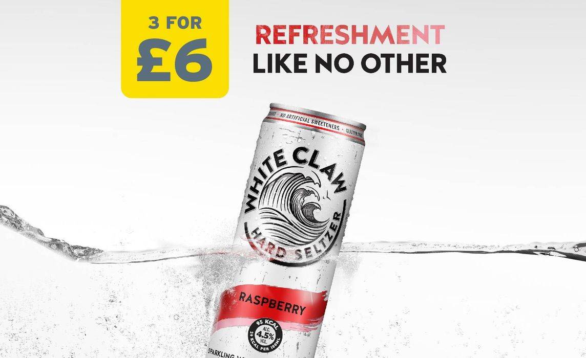 3 for £6: White Claw Hard Seltzer