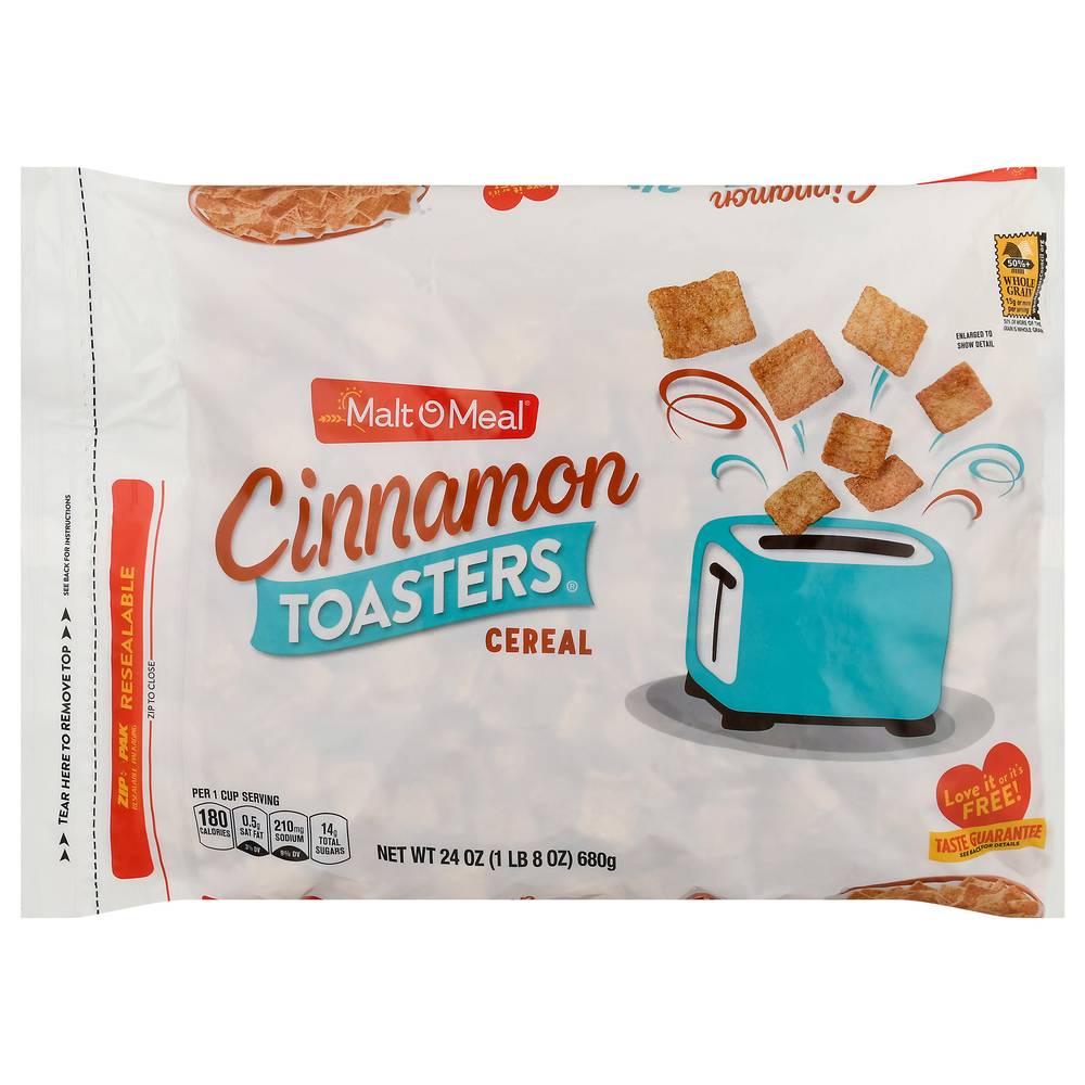 Malt-O-Meal Toasters Cereal, Cinnamon (24 oz)