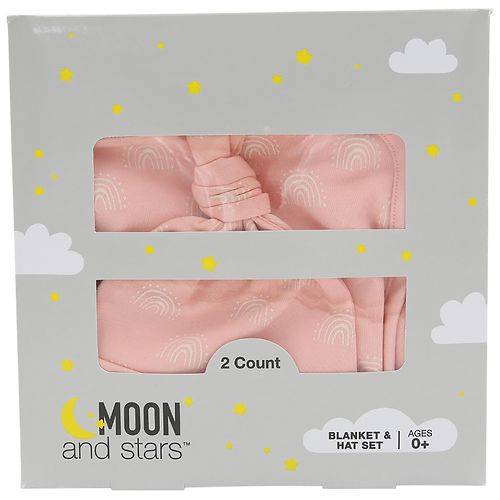 Moon & Stars Blanket & Hat Set - 2.0 ea