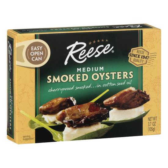 Reese Medium Cherrywood Smoked Oysters
