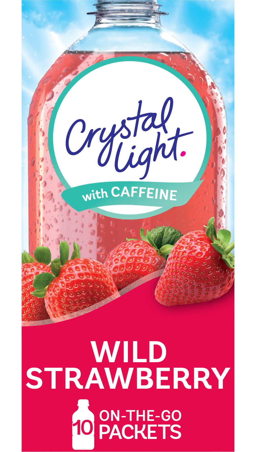Crystal Light Powdered Drink Mix Packets, Wild Strawberry (10 x 0.11 oz)