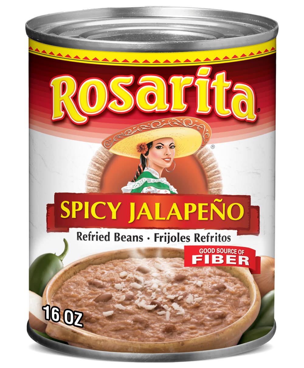 Rosarita Refried Beans, Spicy Jalapeño (1 lbs)