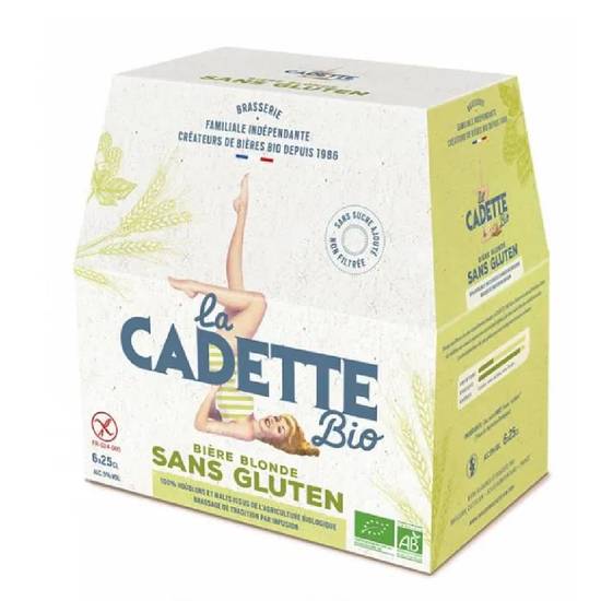 Biere cadette sans gluten 6 x 25 cl - LA CADETTE - BIO