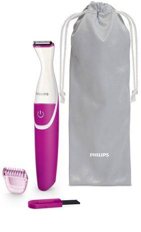 Philips Rechargable Bikini Genie Trimmer, Pink