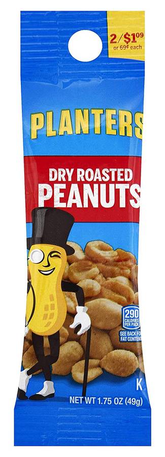 Planters Tube Dry Roast Peanuts