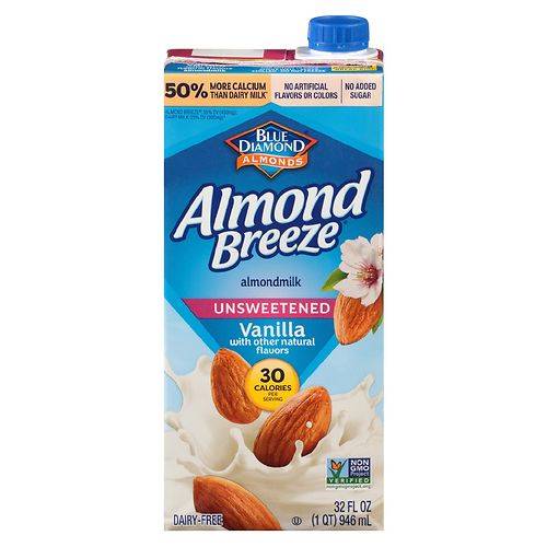 Almond Breeze Almond Milk Unsweetened Vanilla - 32.0 fl oz