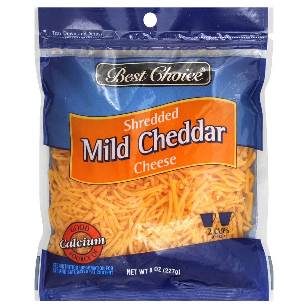 Best Choice Shredded Mild Cheddar Cheese (8 oz)