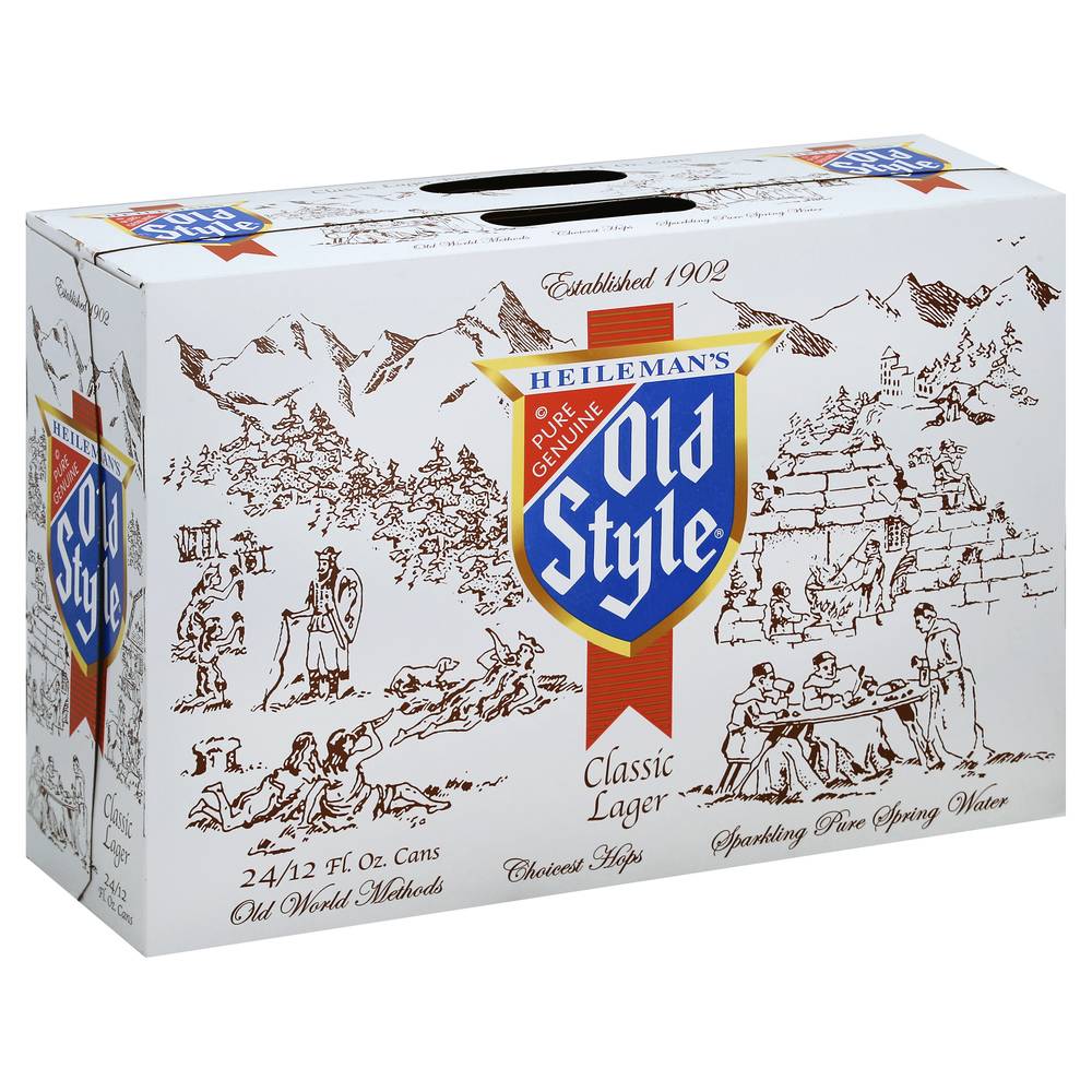 Old Style Classic Lager Beer (24 ct, 12 fl oz)