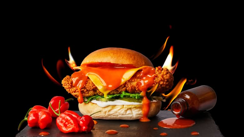 Xtra Clucking Hot Burger 🌶🌶🌶