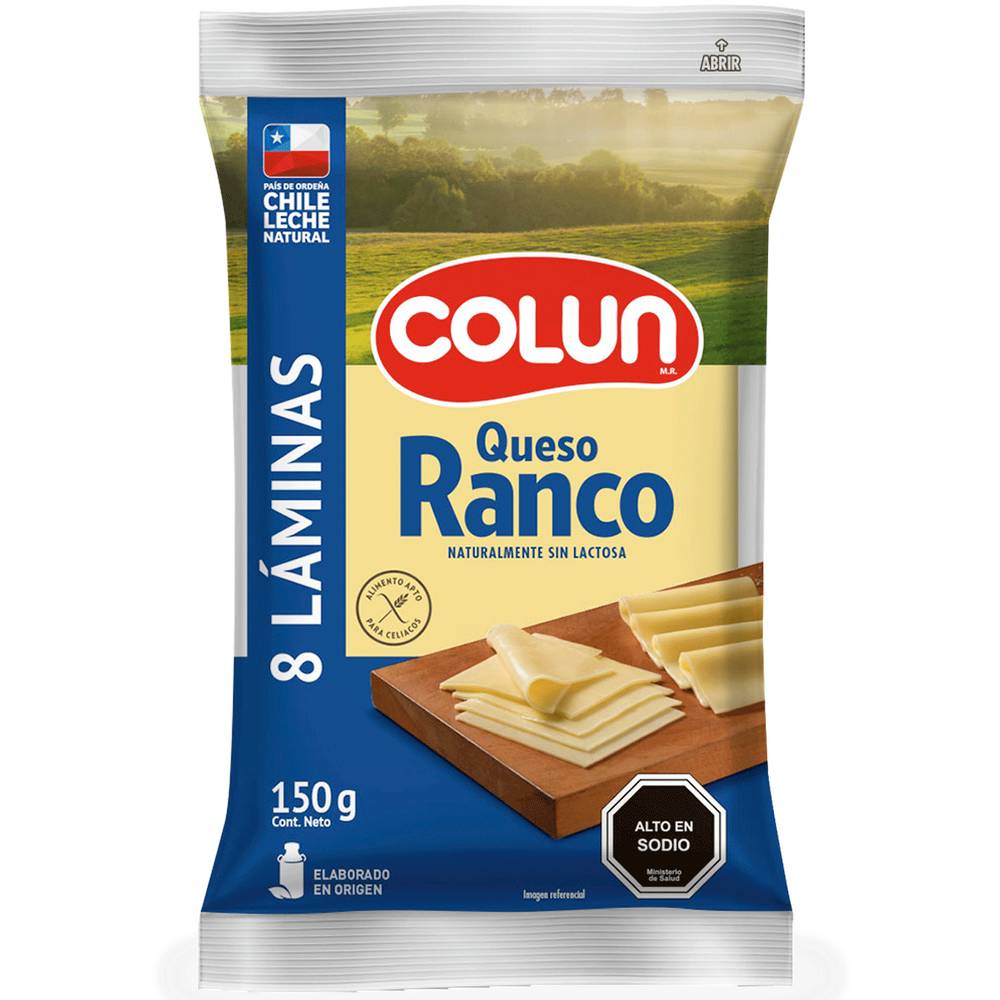 Colun queso ranco laminado (bolsa 150g)