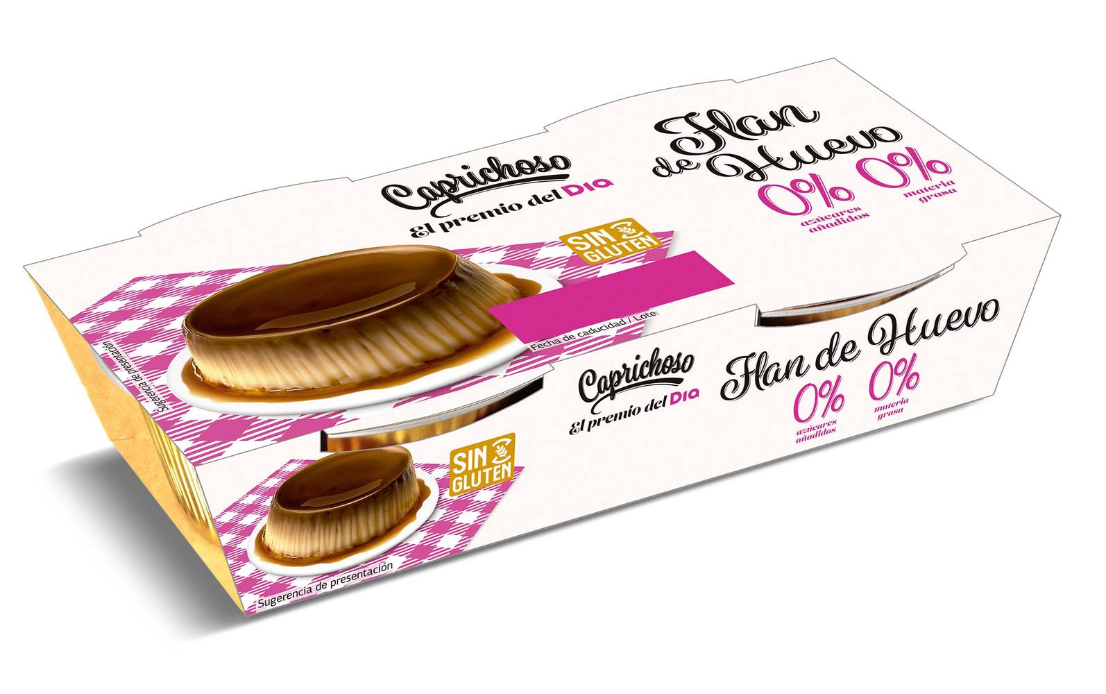 Flan De Huevo Doble 0% Caprichoso Dia Pack 2 X 100 G