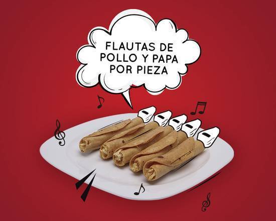 Flautas (5 pzas.)