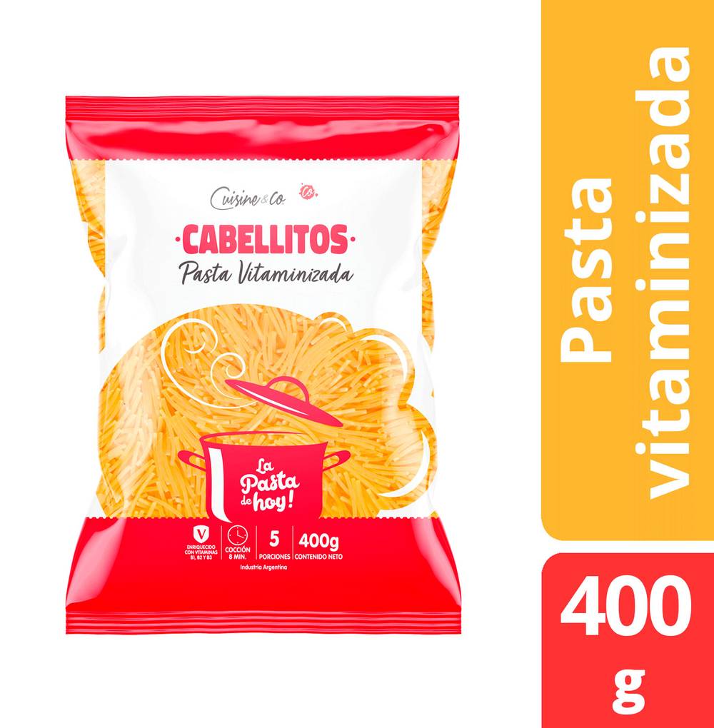 Cuisine & Co · Fideos cabello ángel vitaminiza (400 g)