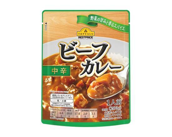 トップバリュベストプライス ビーフカレー中辛 200g