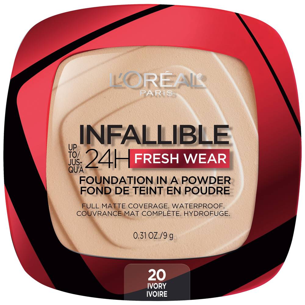 L'oréal Up To 24 Hour Fresh Wear Foundation in a Powder (ivory)