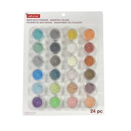 Mixed Color Resin Mica Powders By Craft Smart, 24Ct.