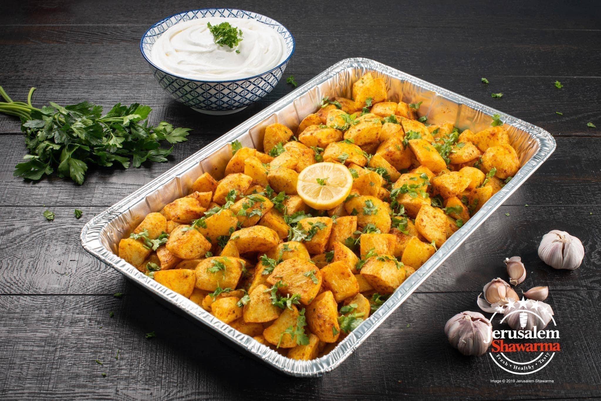 Garlic Potatoes Tray 