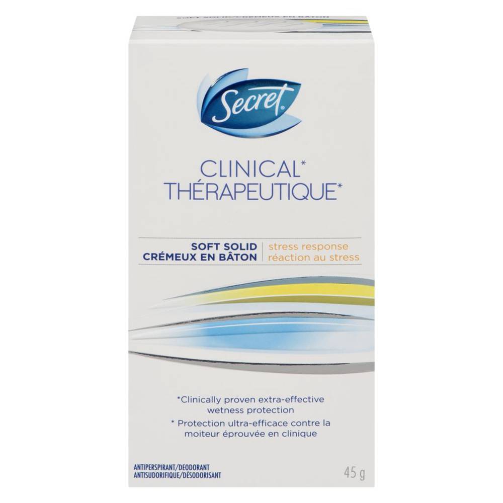 Secret Antisudorifique et désodorisant thérapeutique doux en bâton