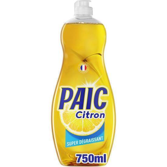 Liquide vaisselle super dégraissant citron PAIC 750ml