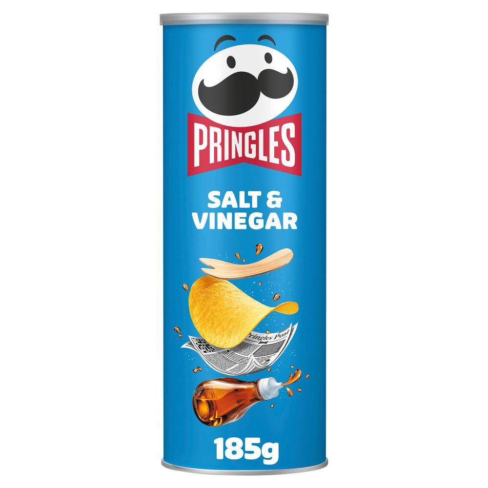 SAVE £0.65 Pringles Salt & Vinegar Sharing Crisps 185g