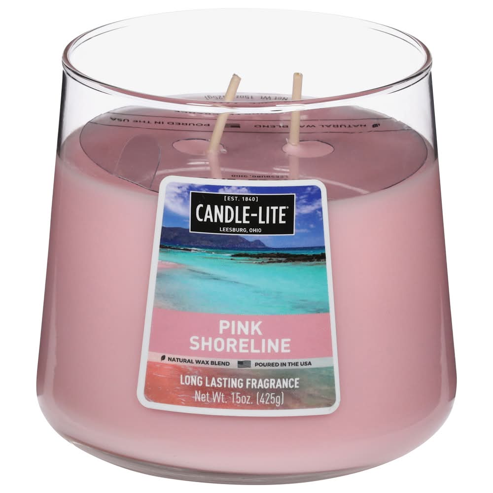 Candle-lite Candle, Pink Shoreline (15 oz)
