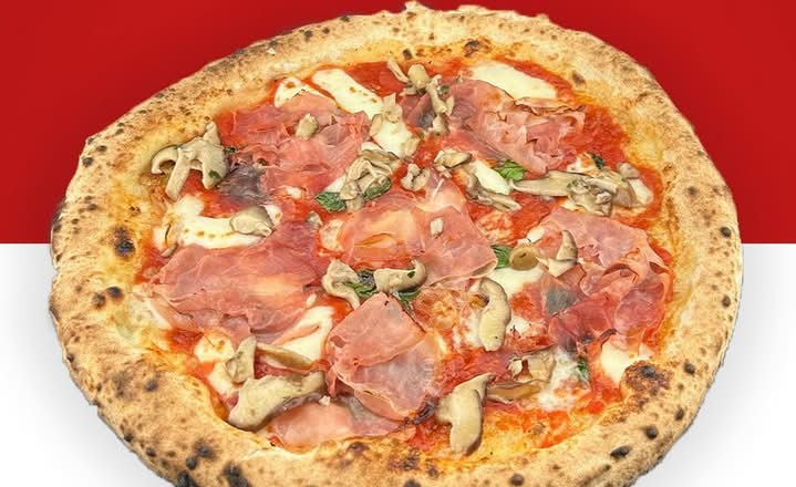 Prosciutto cotto "Rosa" e funghi