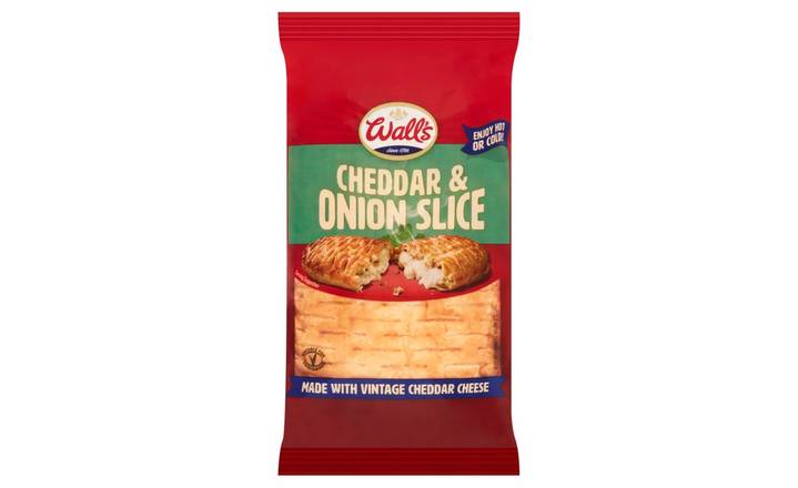 Wall's Cheddar Cheese & Onion Slice 180g (397720)