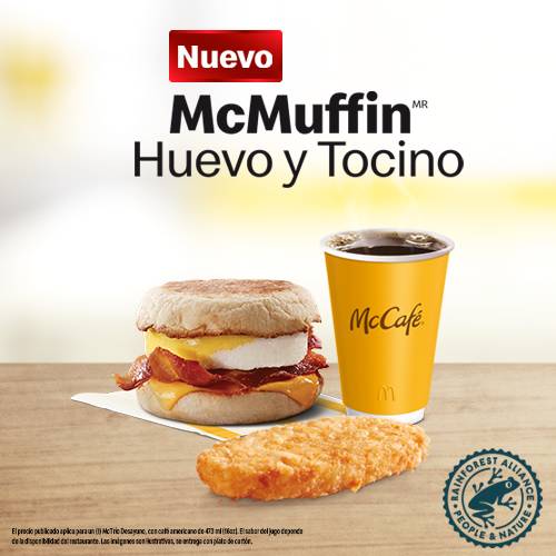 Mctrio McMuffin Huevo Tocino