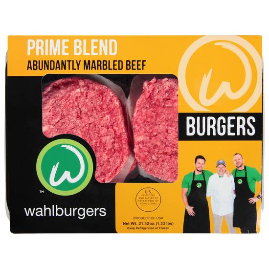 Wahlburgers Prime Blend Marbled Beef Burgers